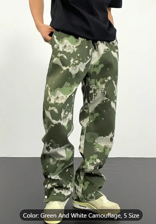 Pantalones de camuflaje verde Boco