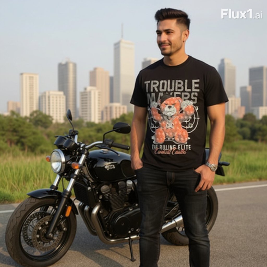 Camiseta con manga corto