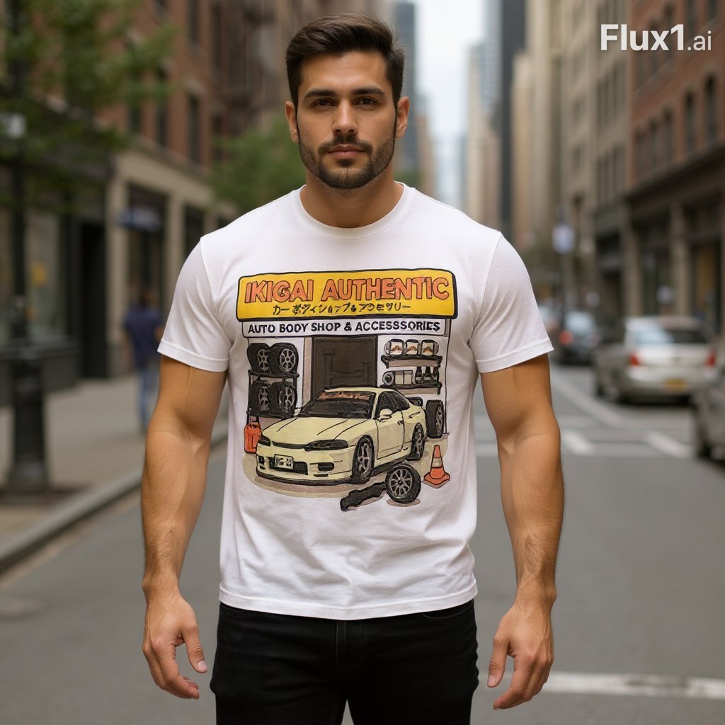 Camiseta con manga corto