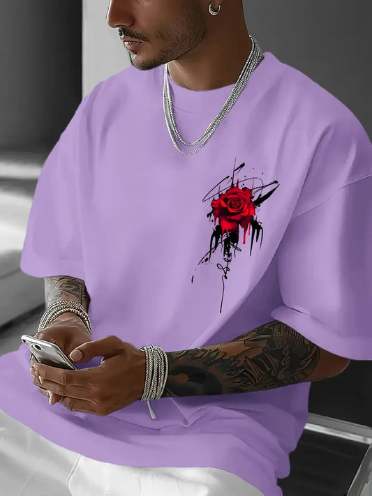 Purple Rose Short Sleeve
